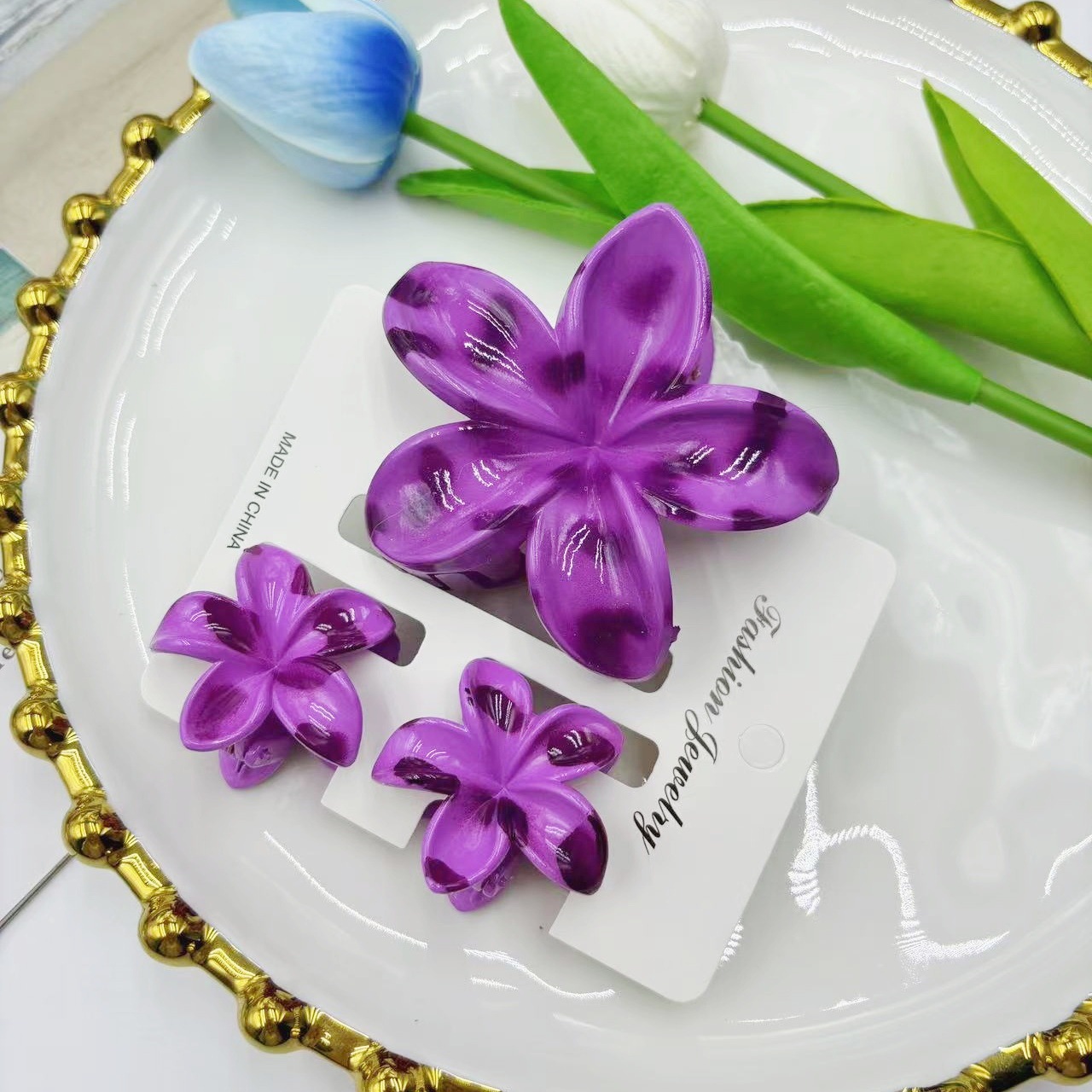 5:Purple three-piece set