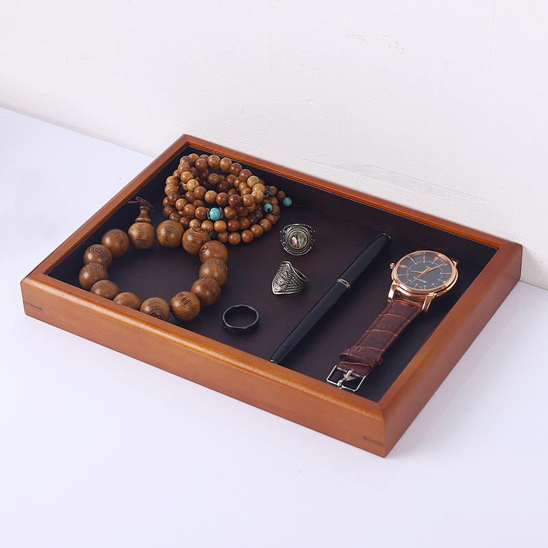 5:Brown Flat Plate Brown Leather