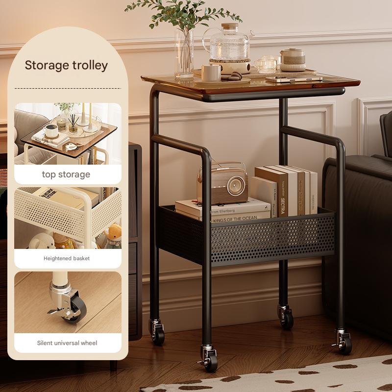 Explosion-proof glass brown countertop-black frame