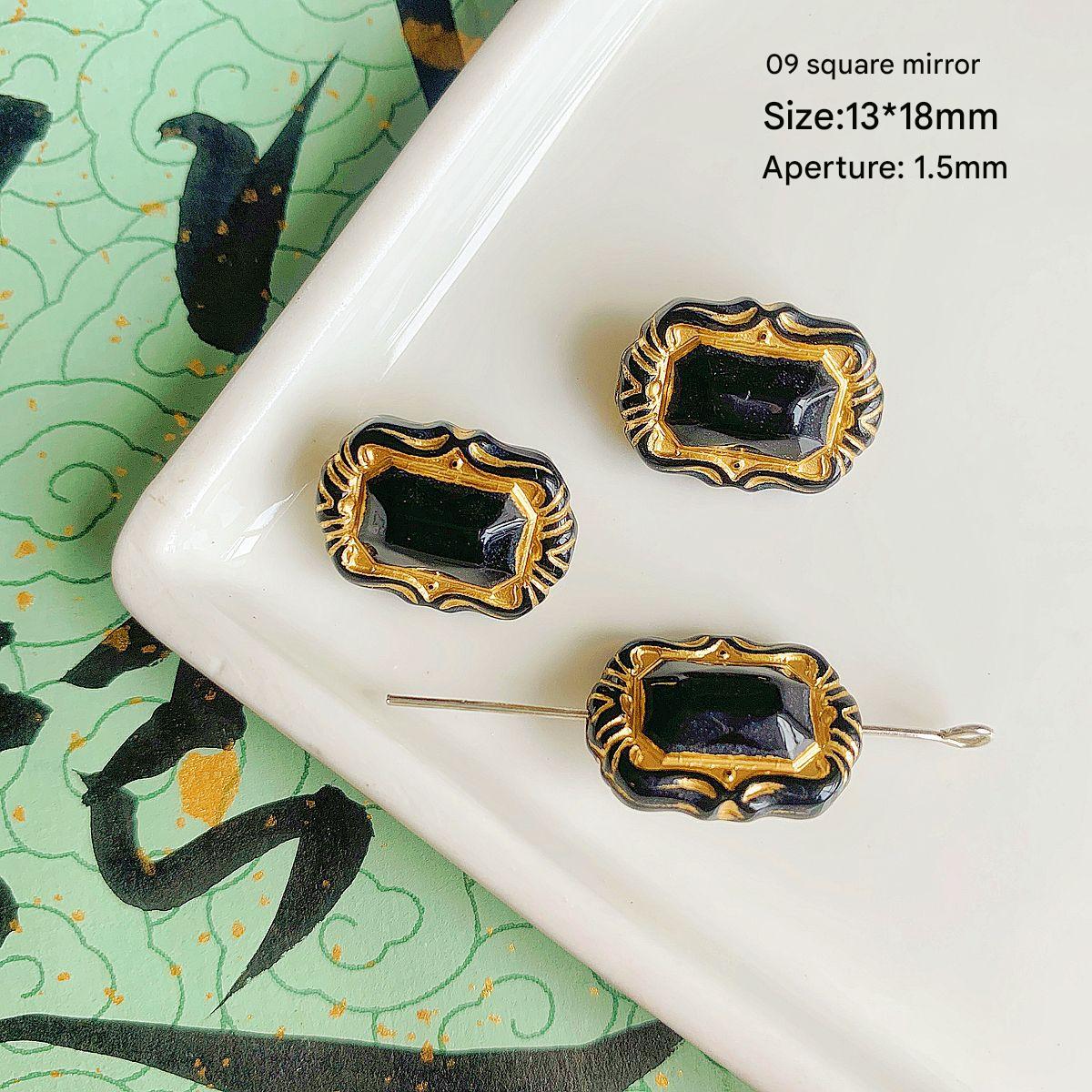 09 black gold square mirror (1)