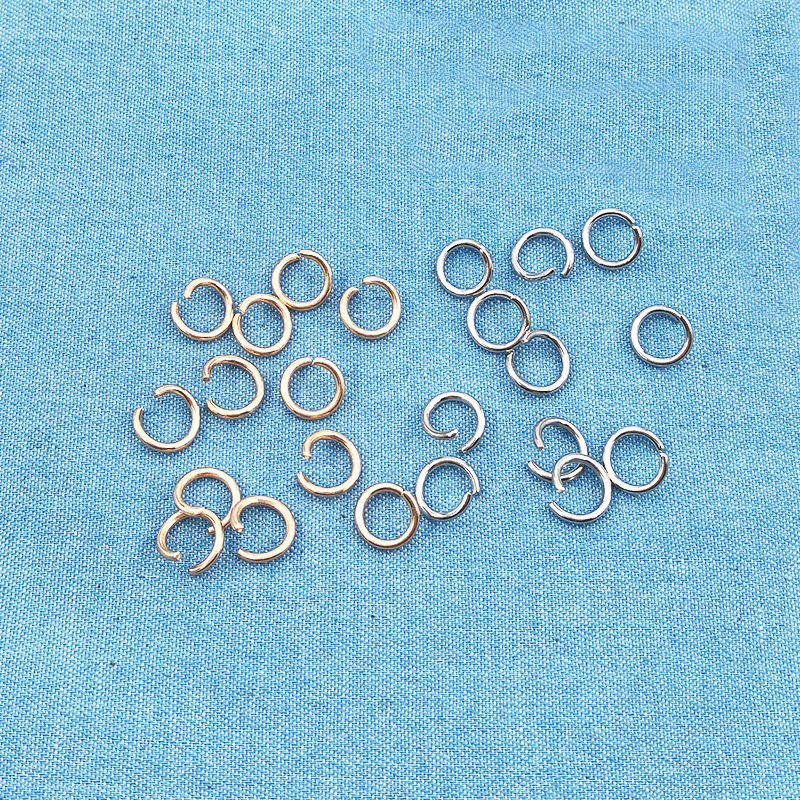 28:1.2x8 silver open ring 1000 pieces per pack