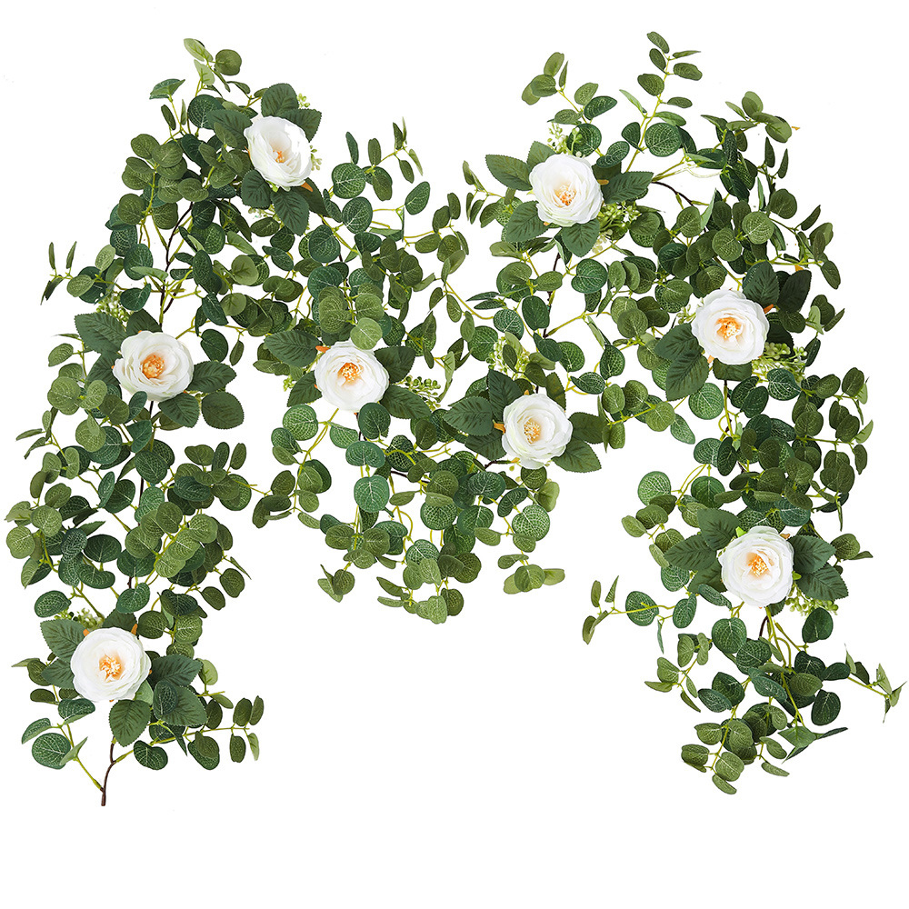 money leaf flower vine encryption white