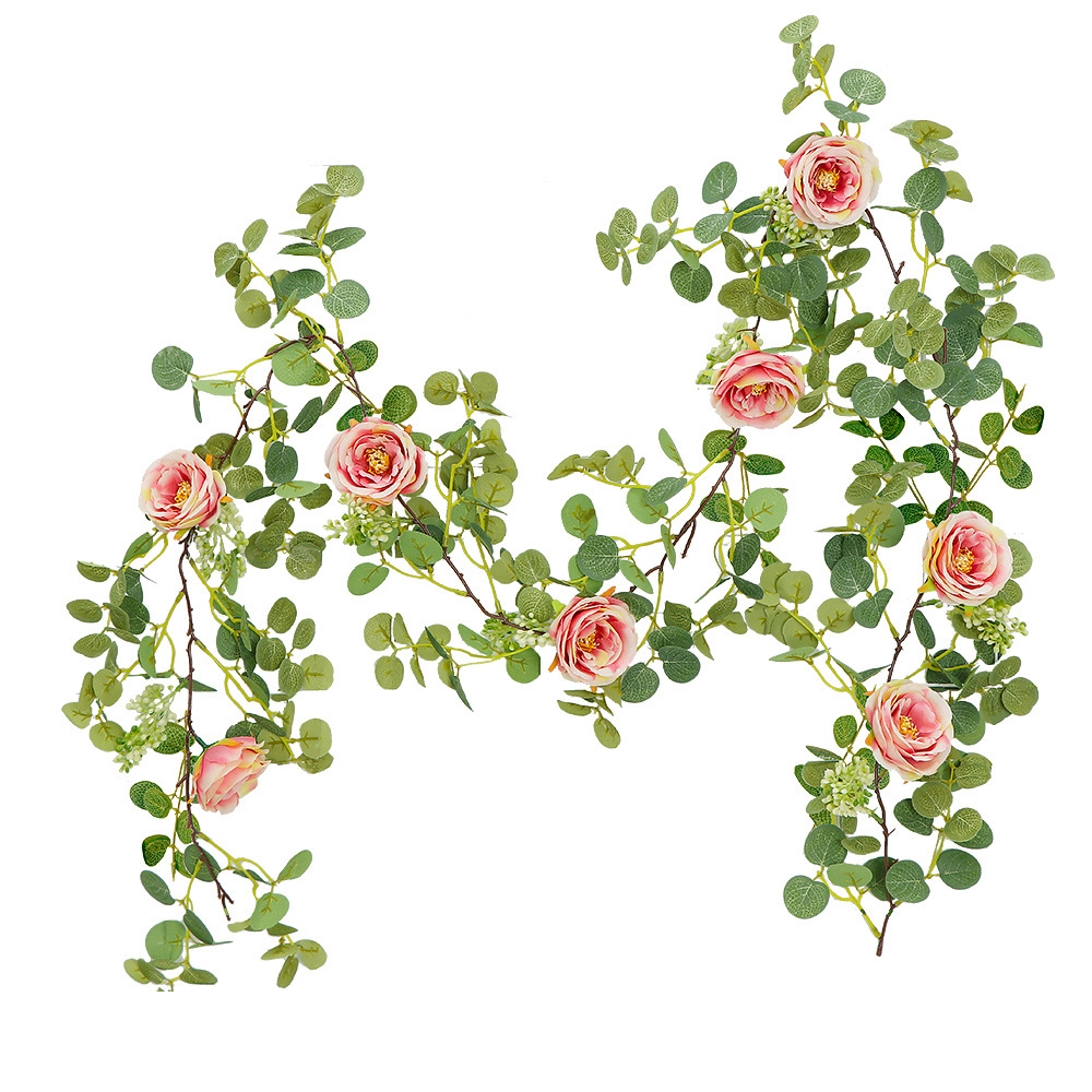 2:Money Leaf Flower Vine Pink