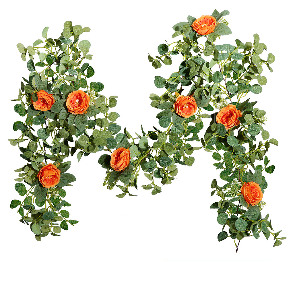 12:Money Leaf Flower Vine Encryption Orange
