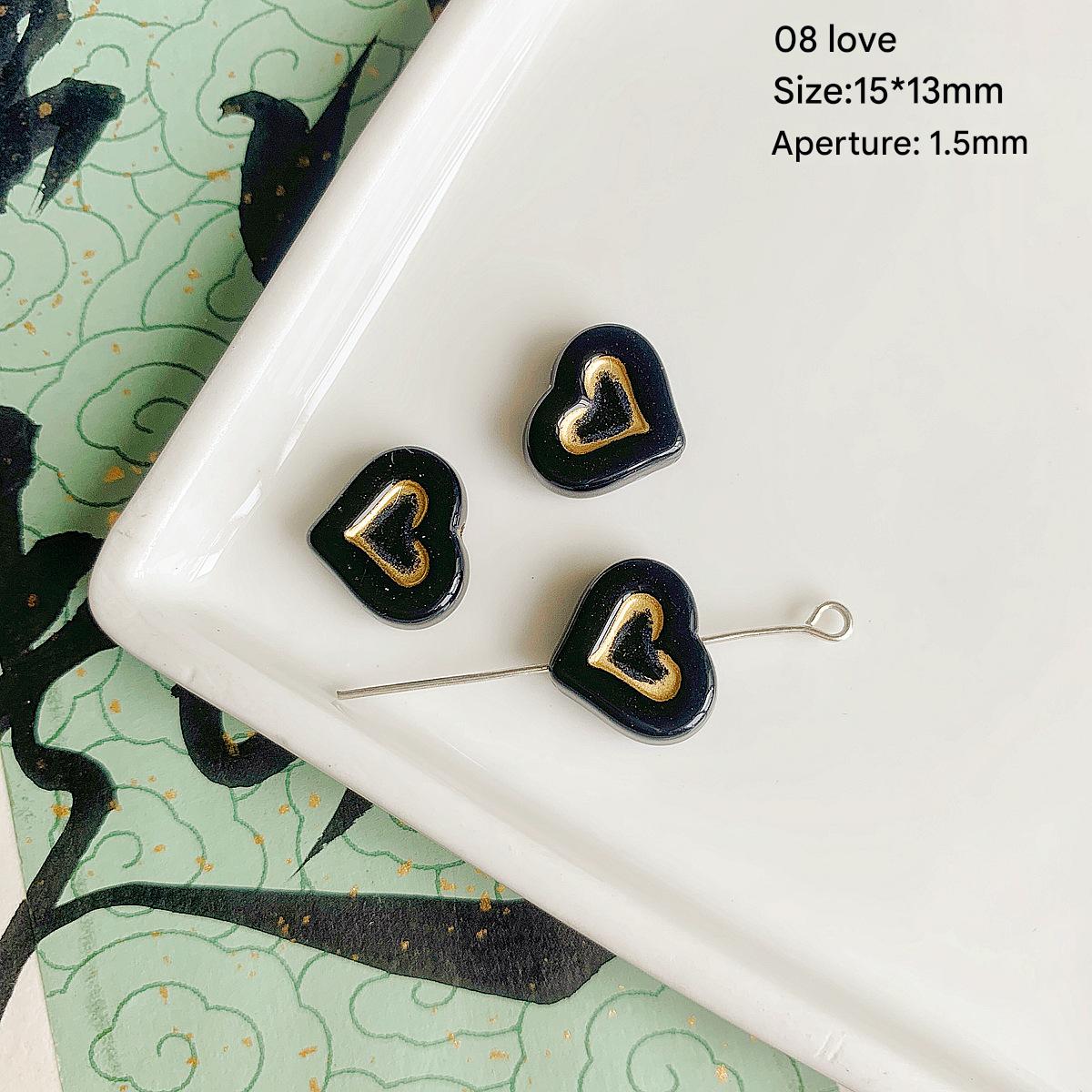 8:08 black gold Love Heart (1)