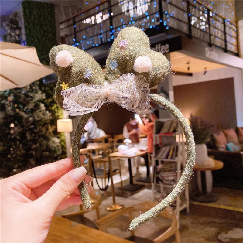 3:8. Brown bow hairband