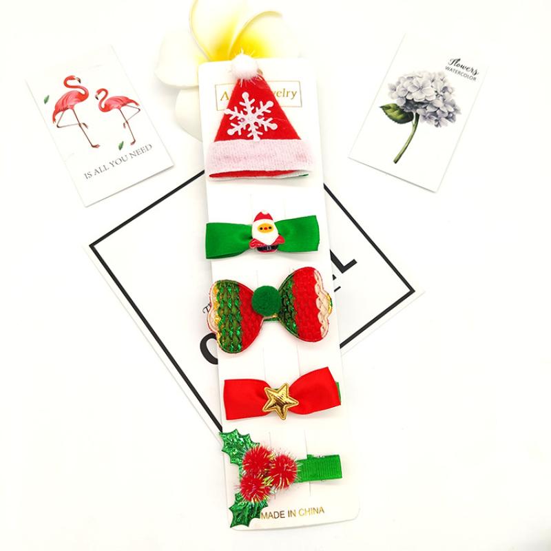 6:6. Christmas hat set of 5