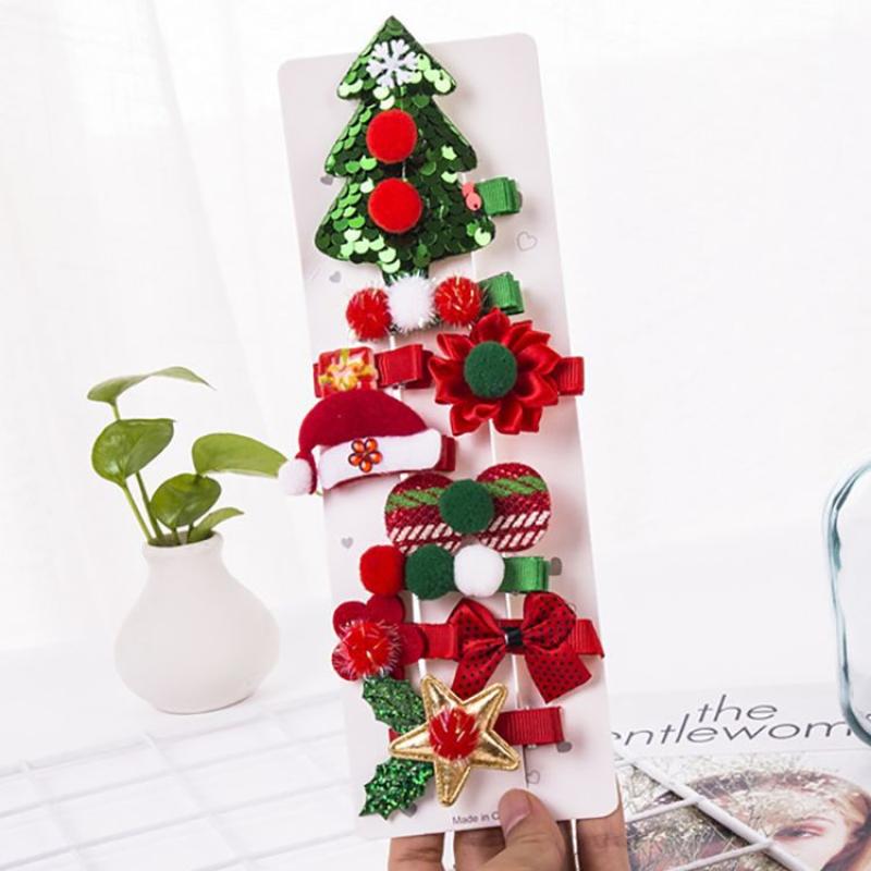 13:13. Sequin fur ball Christmas tree 10 piece set