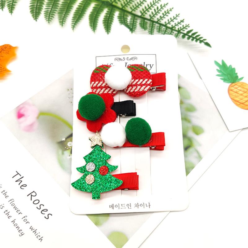 8:8# small wooden Christmas tree four-piece set