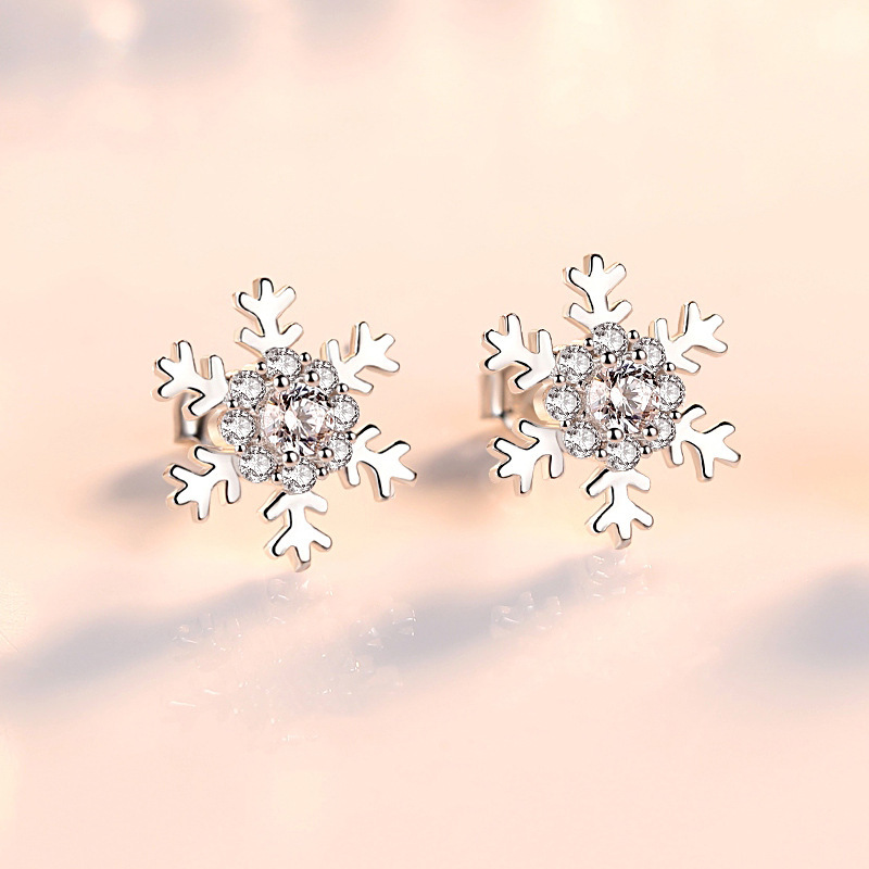 1:Snowflake earrings (Platinum)