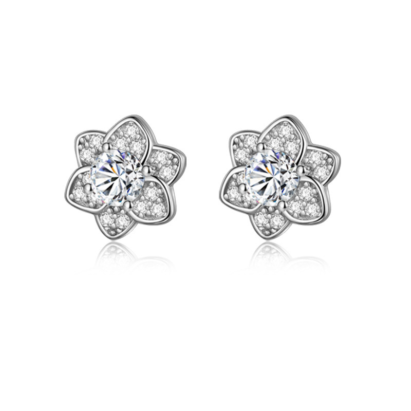 1:Cherry blossom earrings (Platinum)