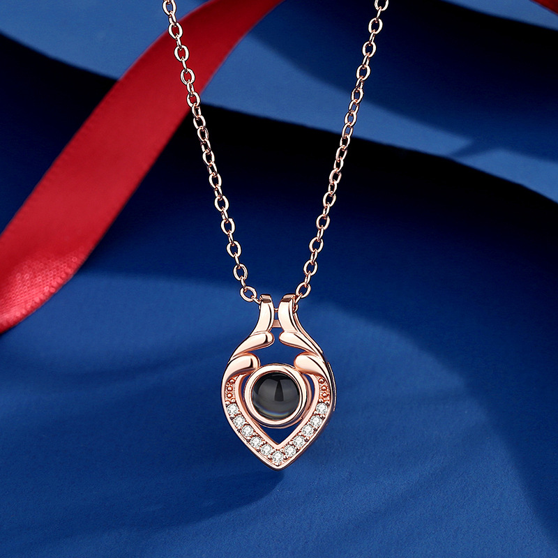 2:Love projection necklace [rose gold]]
