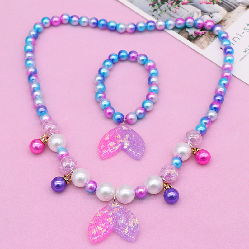 3:Gradient purple fishtail 2-piece set