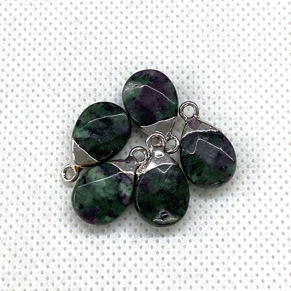 10:Ruby in Zoisite silver