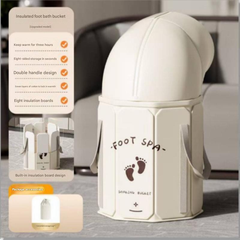 Upgraded knee-high foot bath bucket