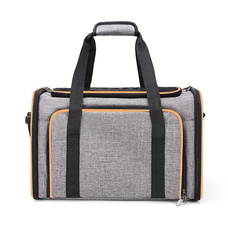 Grey with orange edge