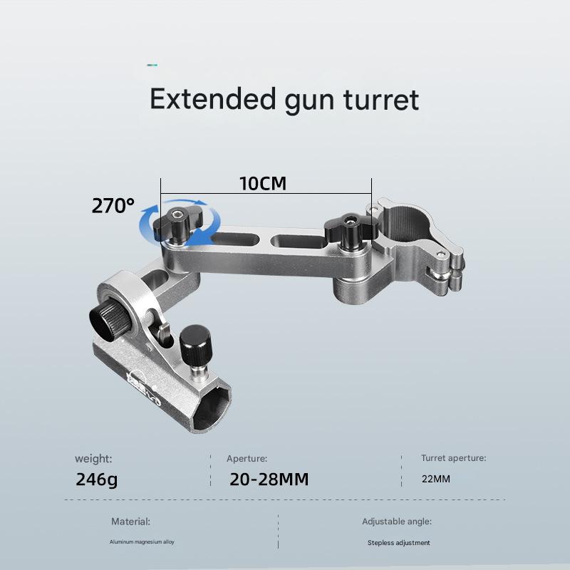 Extended corner turret stand