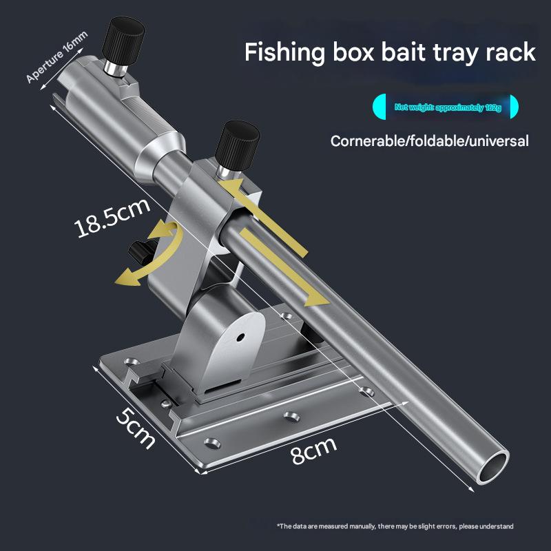 Fishing box bait tray holder