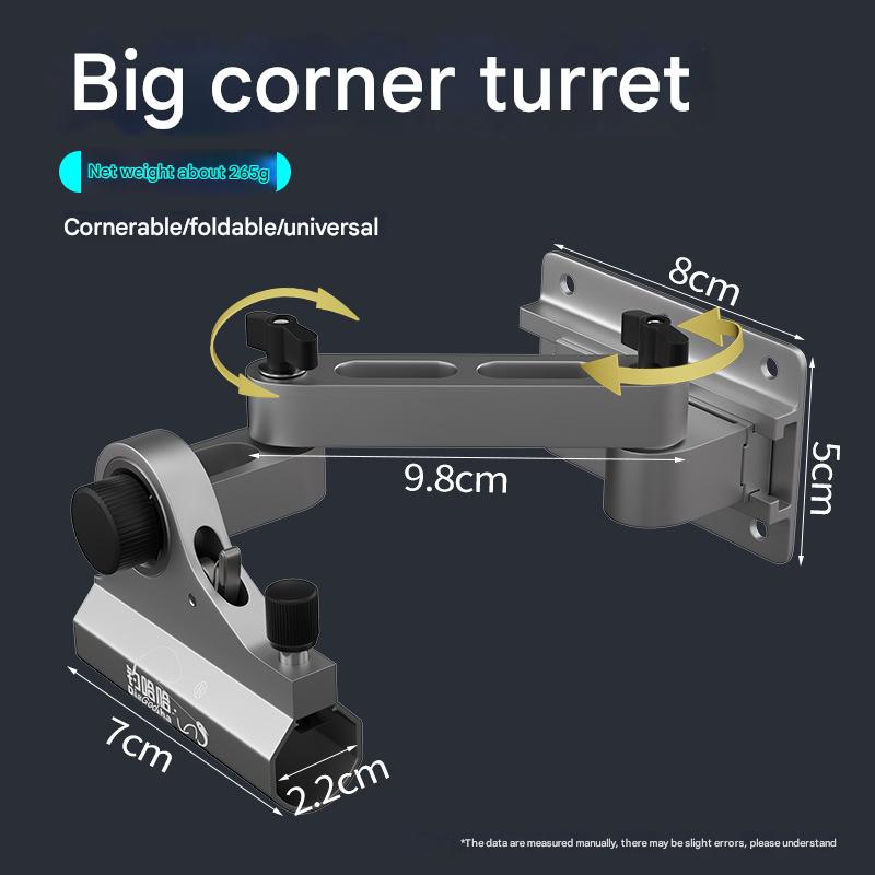 Large extended corner turret stand