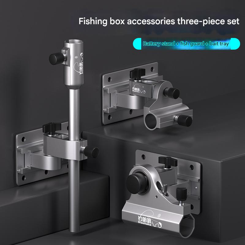 Three-piece fishing box accessories set