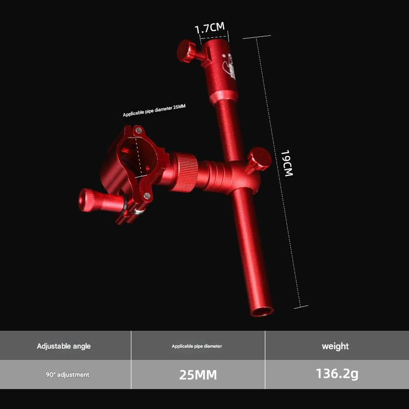 Red aluminum magnesium alloy bait plate holder