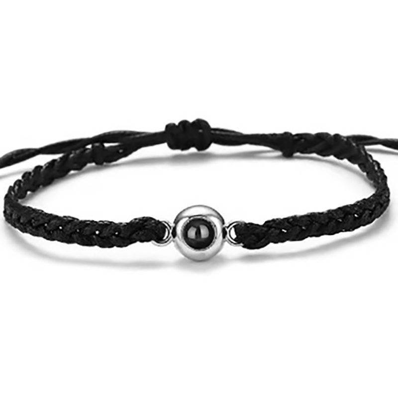 7:Black rope white gold
