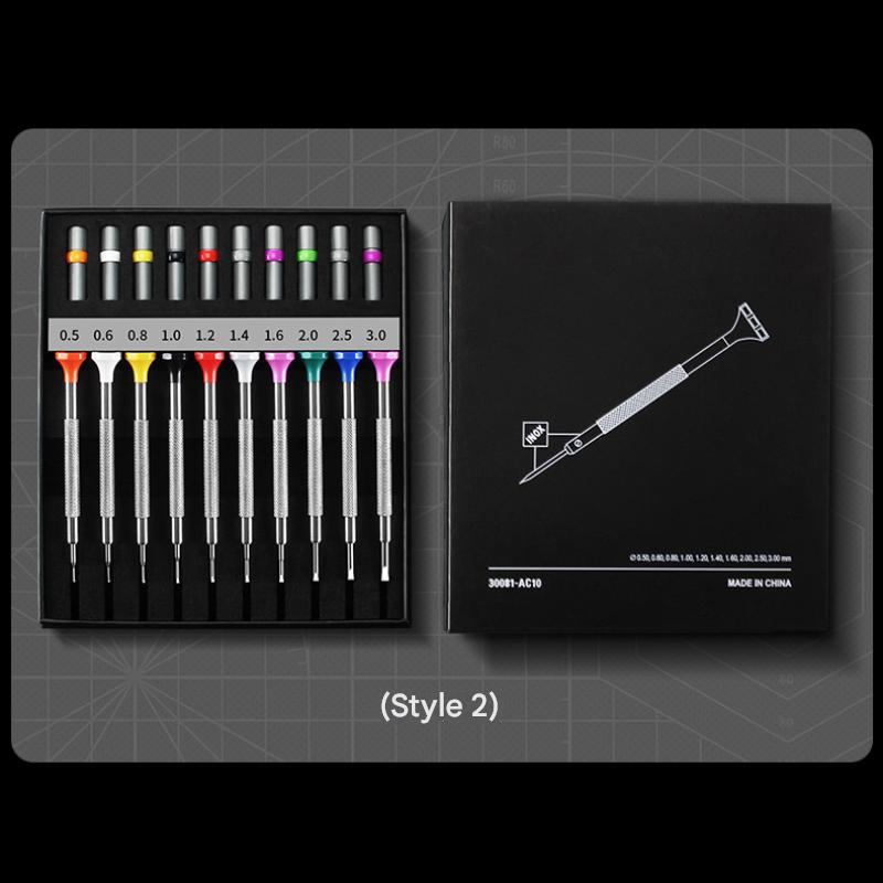 Plastic octagonal head *boxed cross with 20 spare bites *2mm