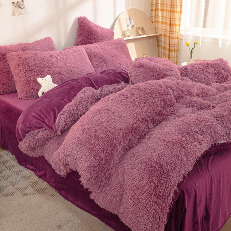 Bean pink-mink velvet