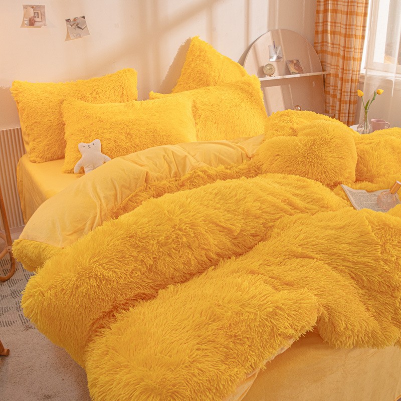 Bright Yellow-Mink Fleece