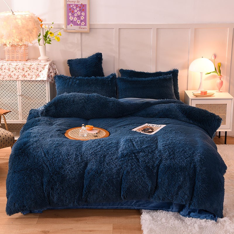 Dark blue-mink velvet