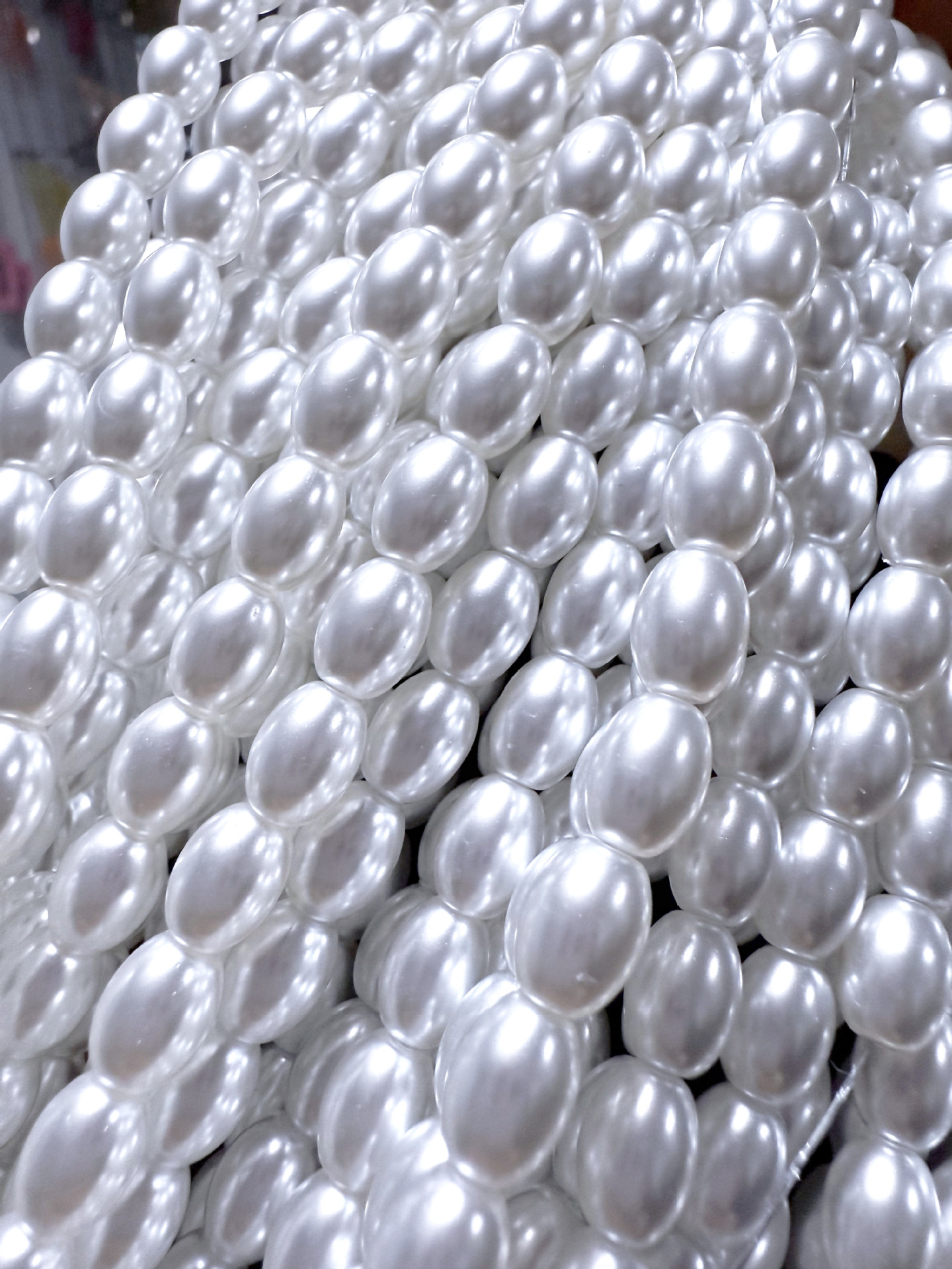 1:White rice beads 40cm cotton thread style