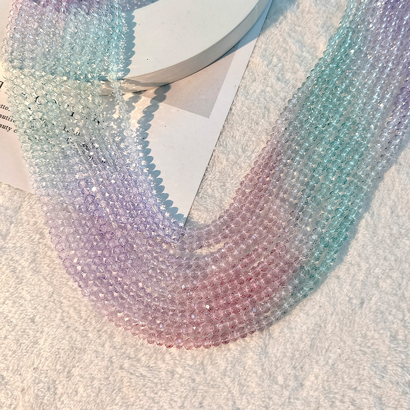 Gradient pink purple blue 1mm/150pcs