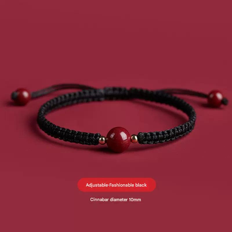 2:Zhu Sha hand rope [fashion Black]]