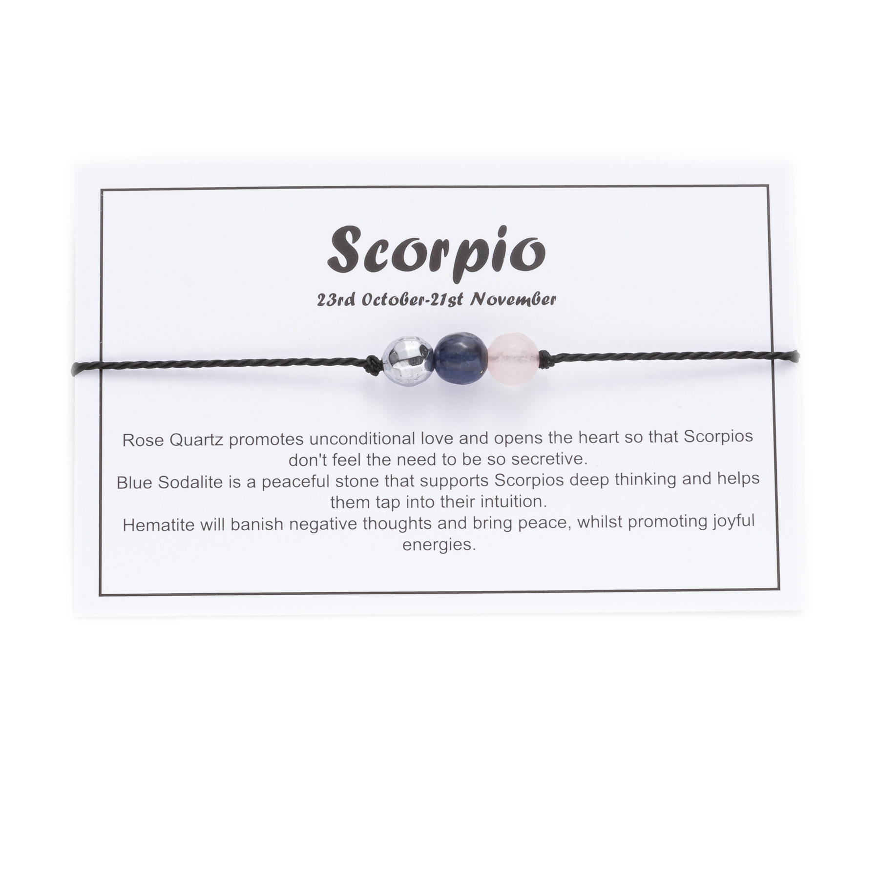 12:Scorpio (with card)