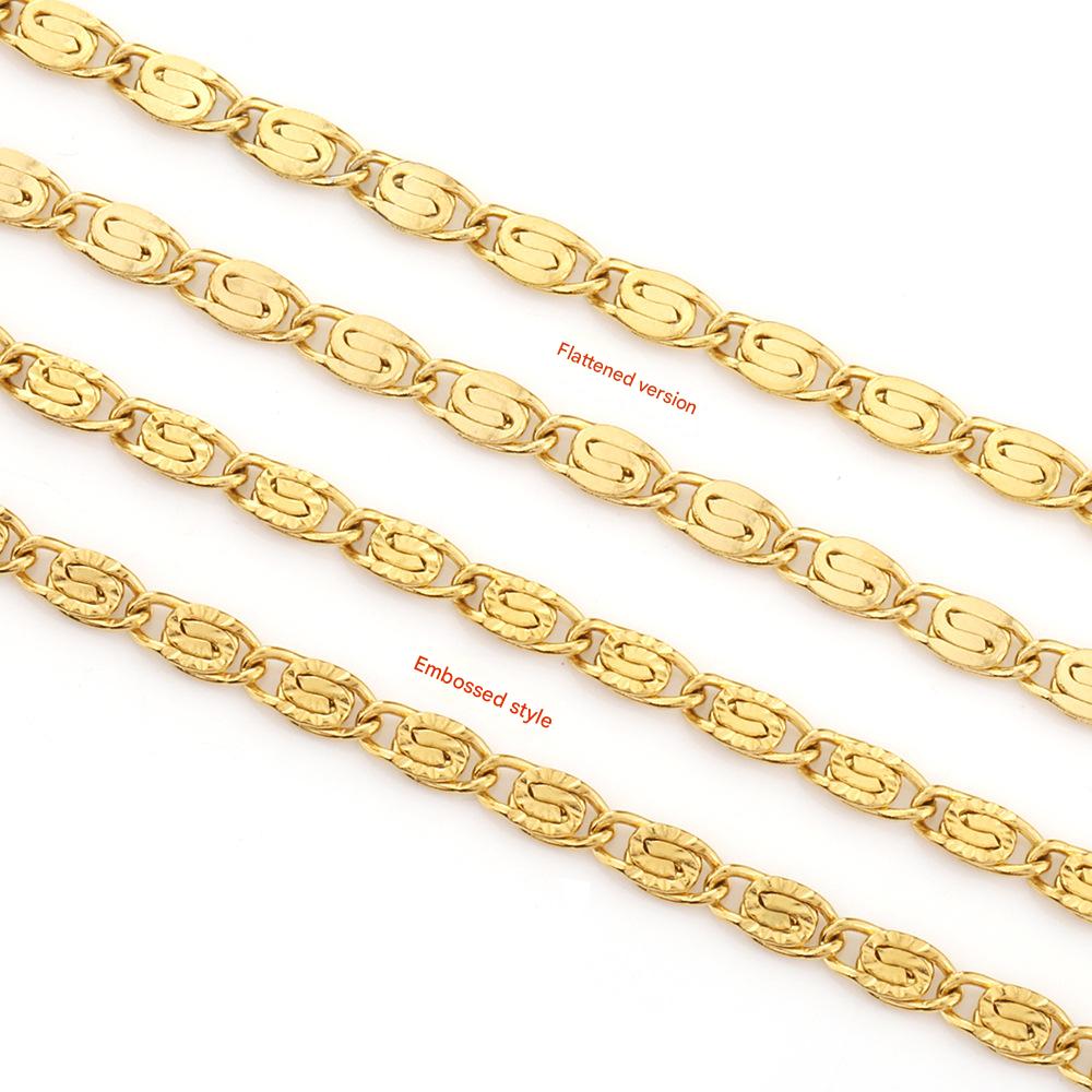 2:Gold flattened style