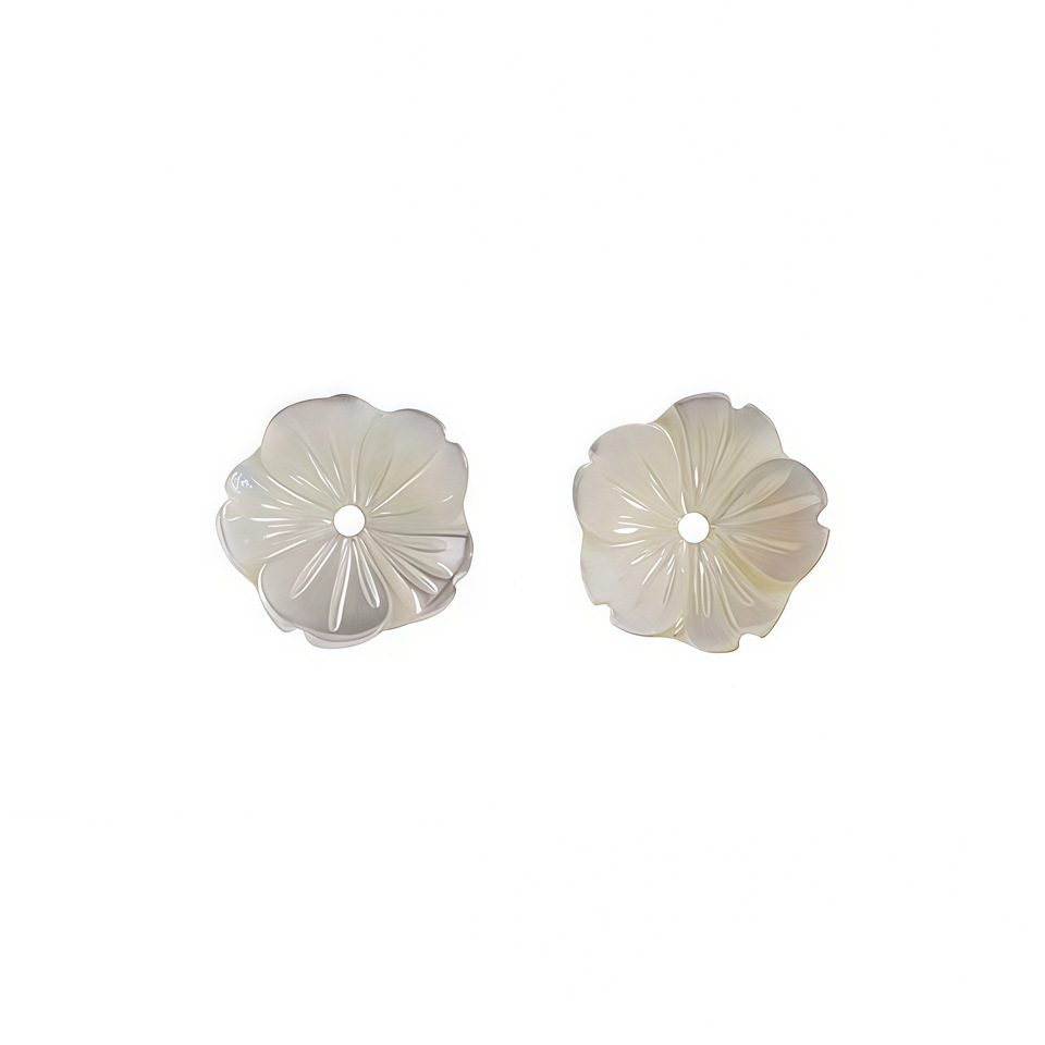 15:Bowl flower white butterfly shell φ12