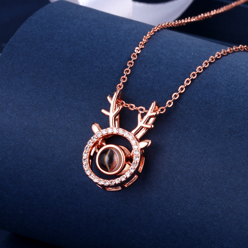 3:Antler projection necklace [rose gold]]