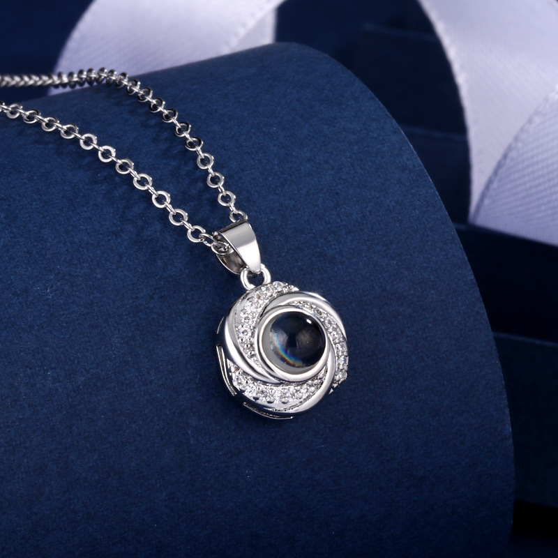 1:Rose projection necklace [white gold]]