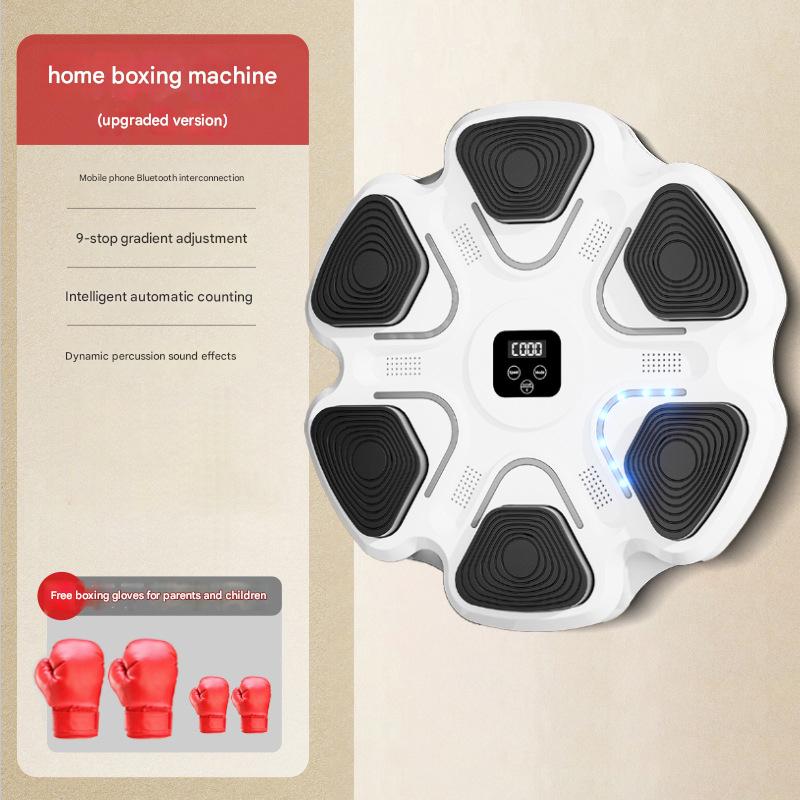 white boxing target   gloves set