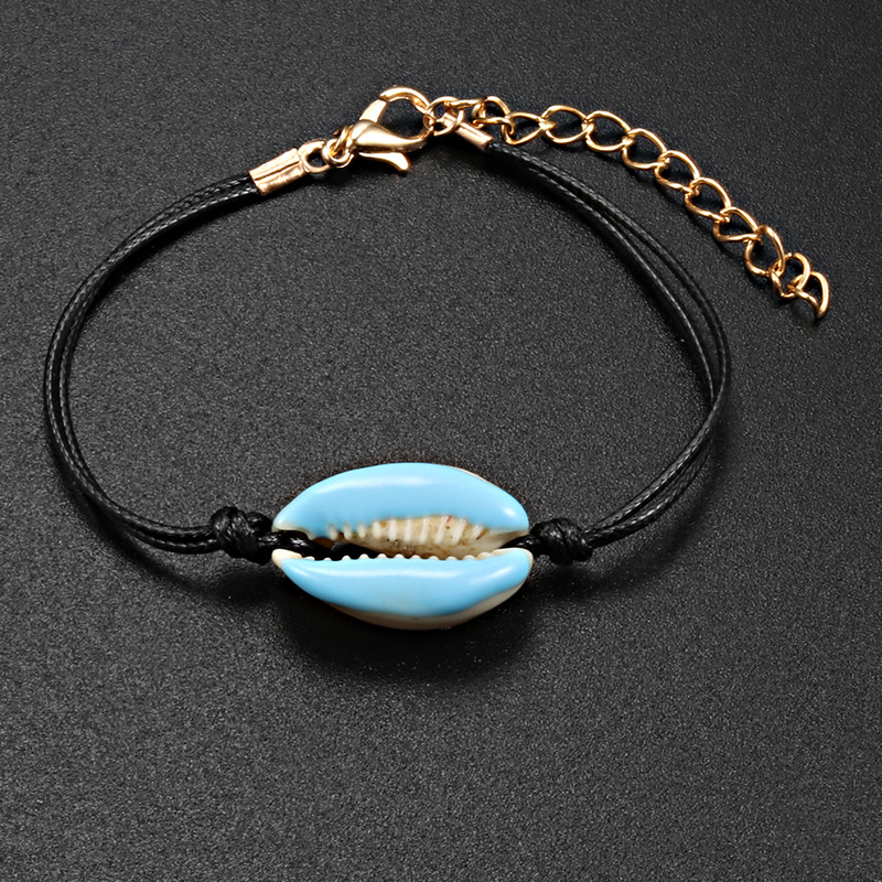 13:White shell light blue