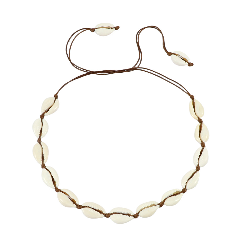 4:Shell Pendant-Brown Line