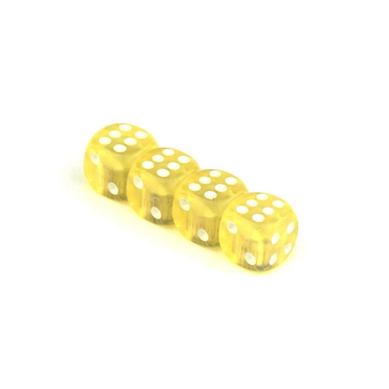 14mm rounded corner transparent yellow