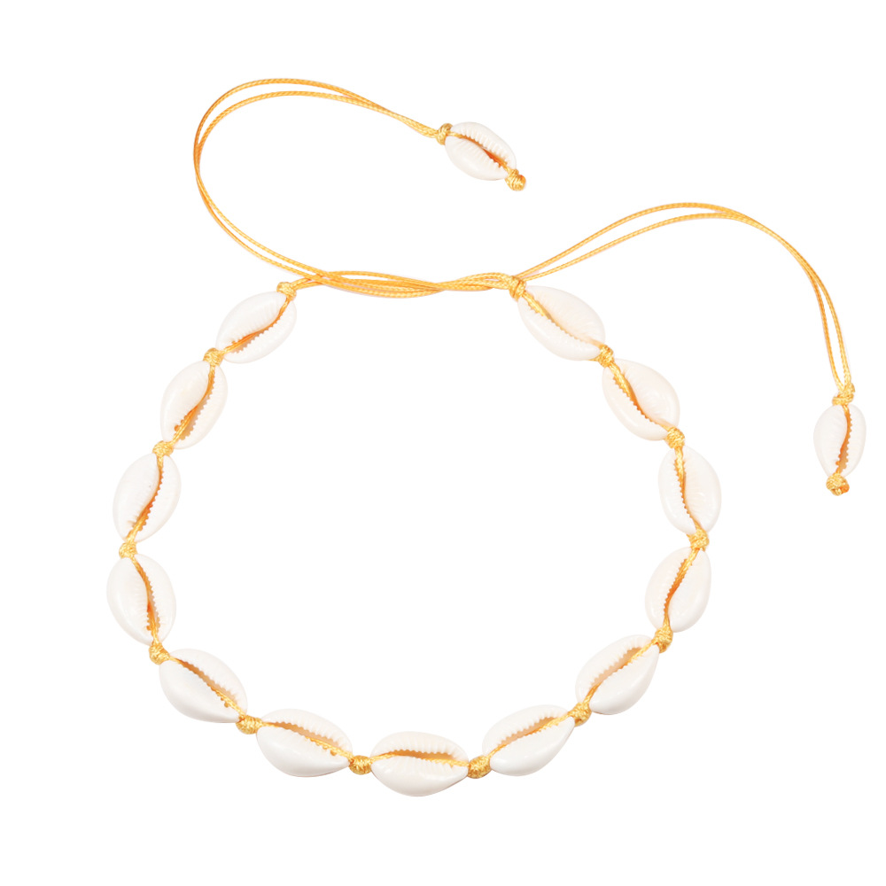 Shell Pendant-Orange Line