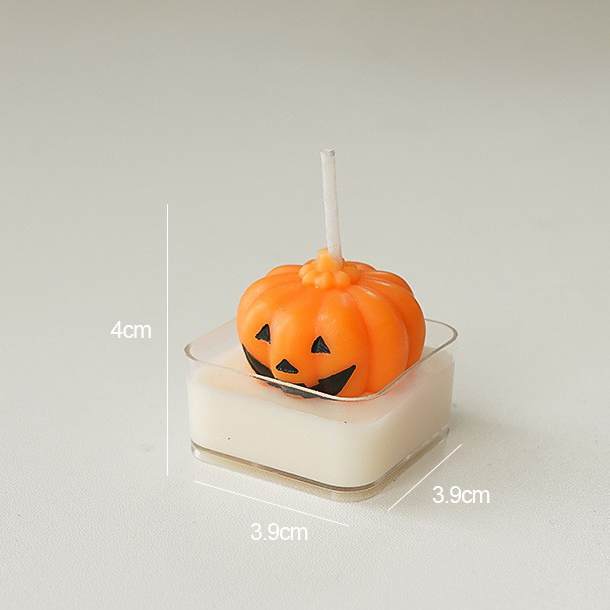 4:Halloween tealight pumpkin (scent: white peach oolong)