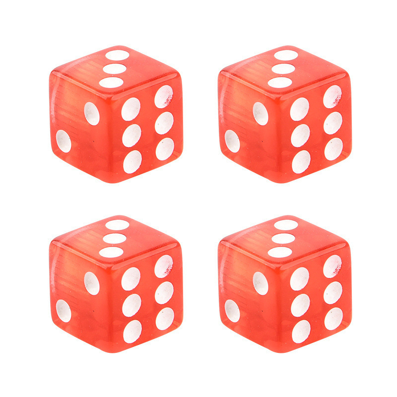 14mm square corner transparent red