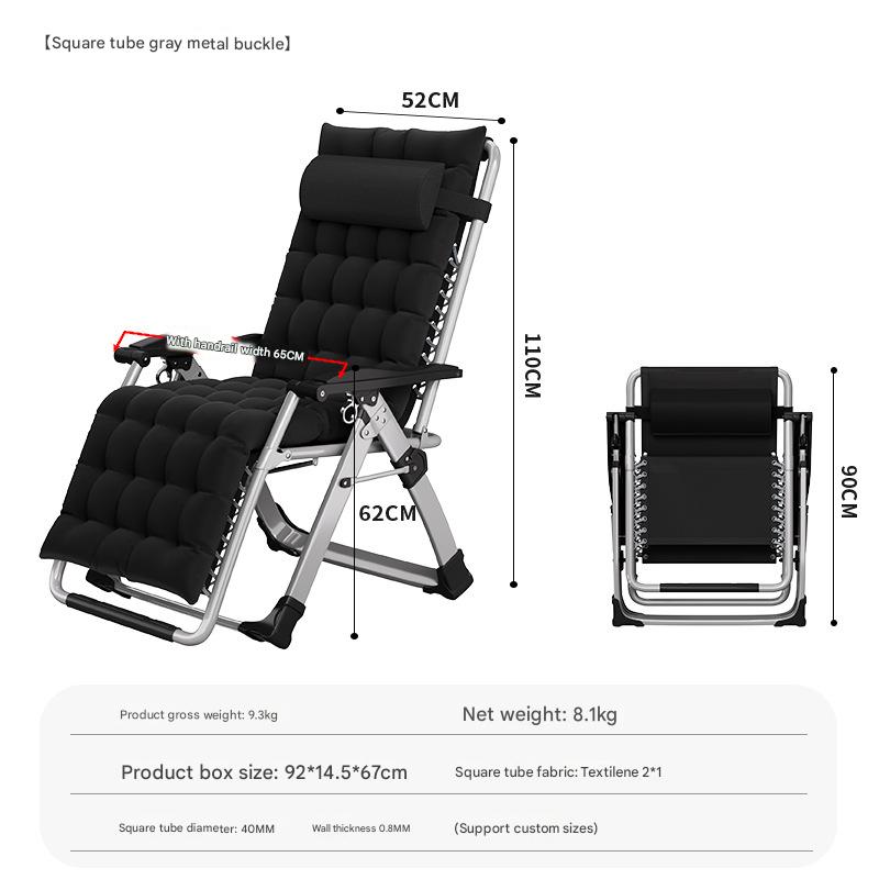 Luxury chair metal lock gray   black pearl cotton cushion