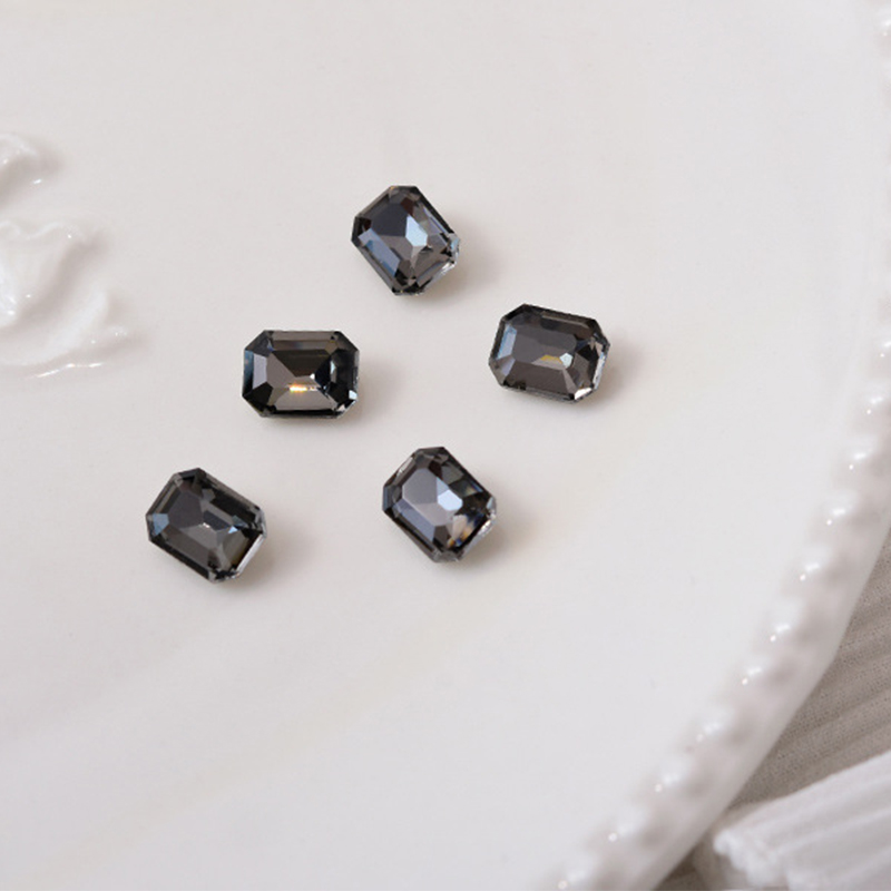 7:07 transparent black [octagonal 6*8mm]]