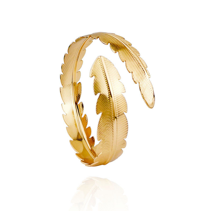 1:Golden feather arm ring