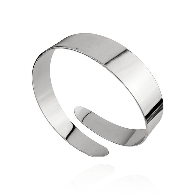 6:Silver smooth arm ring