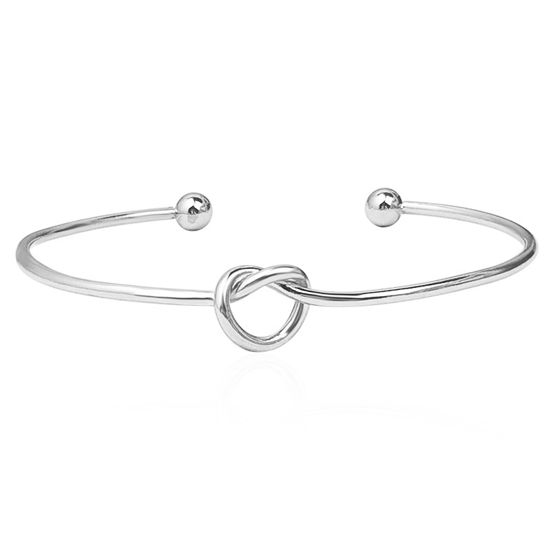 10:Silver Knotted Bracelet